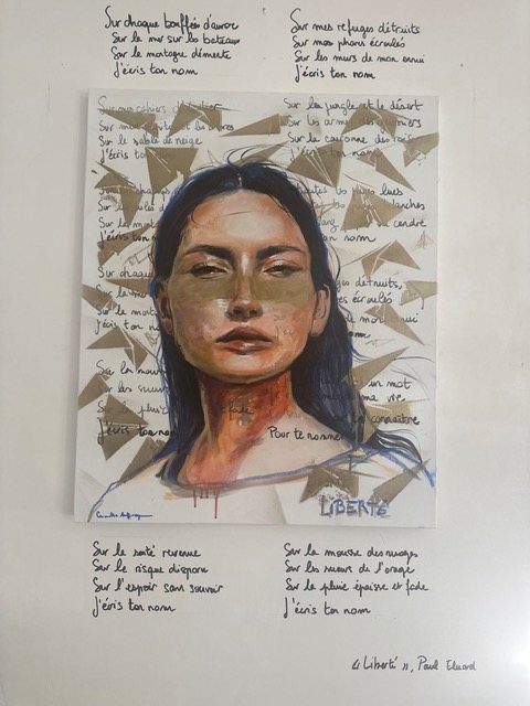 Le tableau « Liberté » exposé à La Source